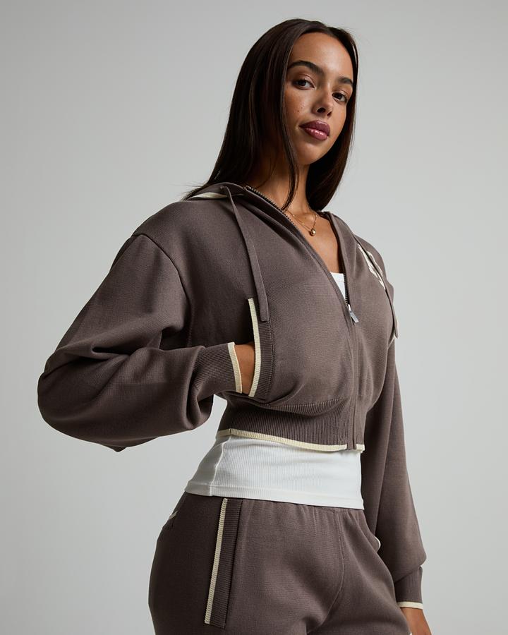 Womens Lexi Full Zip Knit Hoodie image 5
