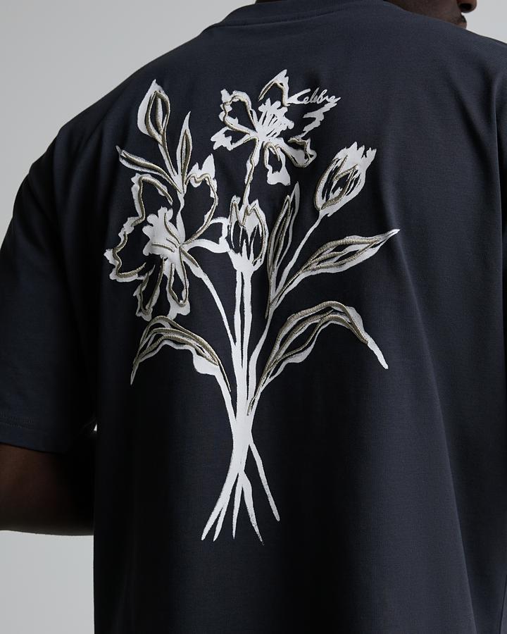 Flower Print Pocket T-Shirt image 5