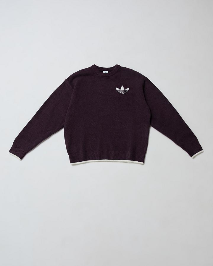 Womens ESS Knit Tipping Crew Sweat image 6