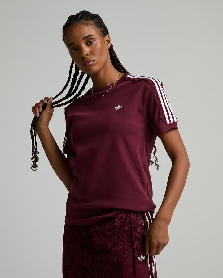 Womens Lace 3-Stripe T-Shirt image 1