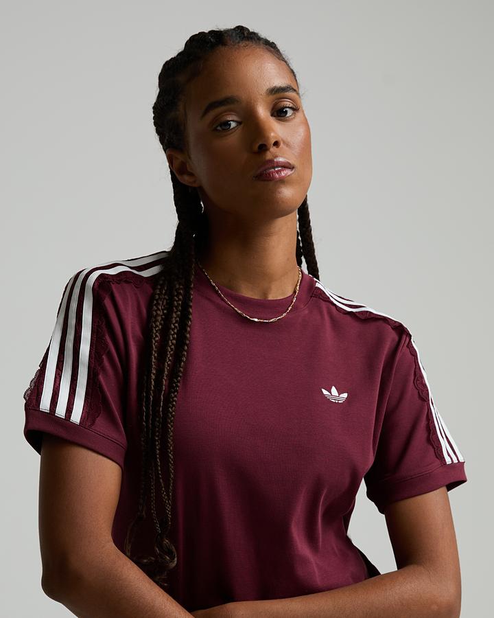Womens Lace 3-Stripe T-Shirt image 4