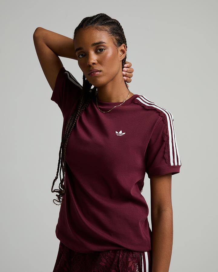 Womens Lace 3-Stripe T-Shirt image 5