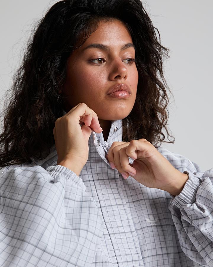 Womens Check Track Top image 5