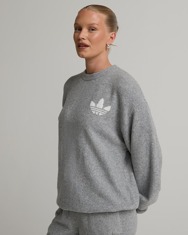 Womens Essential Knit Crewneck Sweatshirt image 1