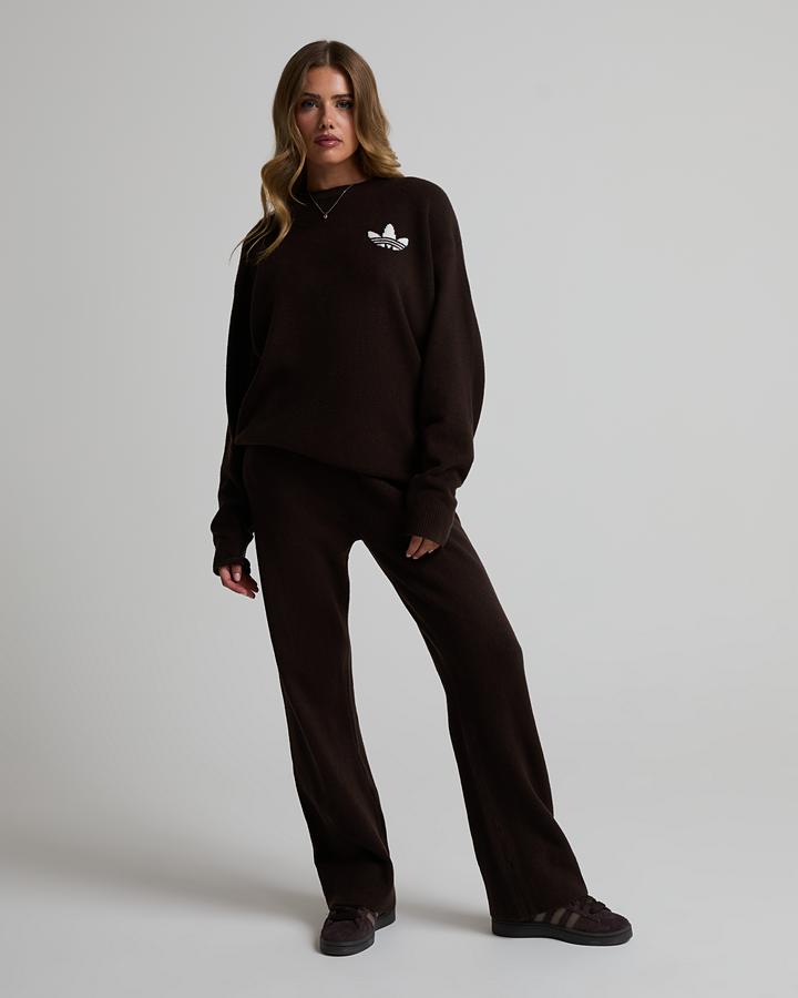 Womens Essential Knit Crew Sweatshirt image 2
