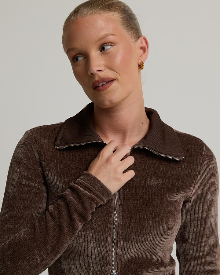 Womens Chenille Zip Track Top image 5