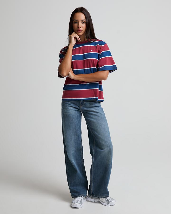 Womens Novelty Stripe Boxy T-Shirt image 2