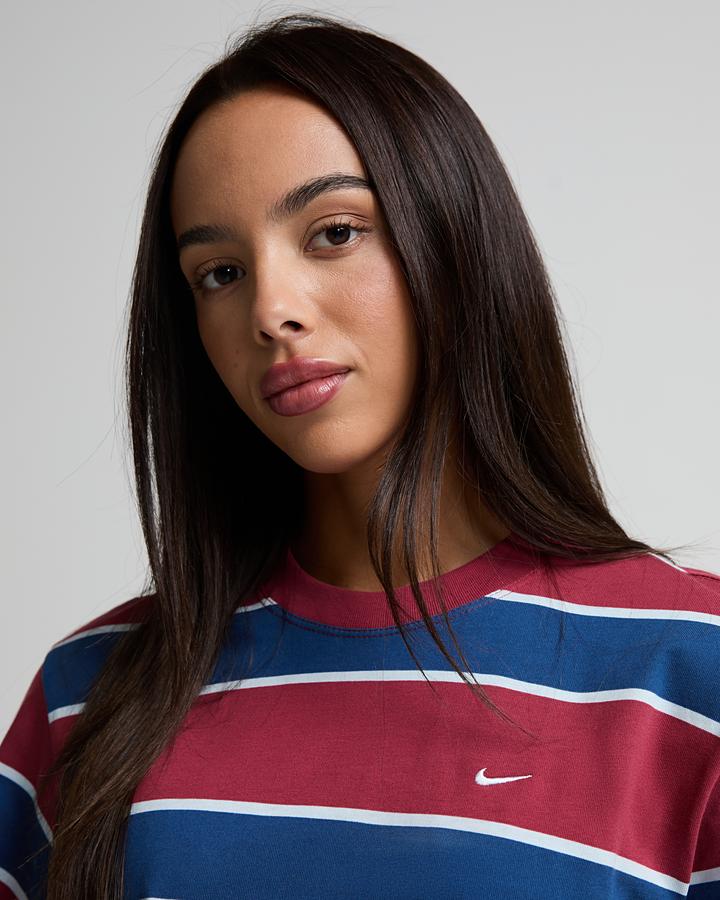 Womens Novelty Stripe Boxy T-Shirt image 4