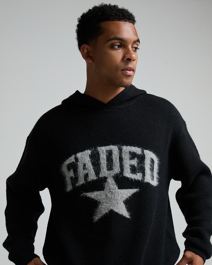 Fluffy Knit Graphic Overhead Hoodie image 3