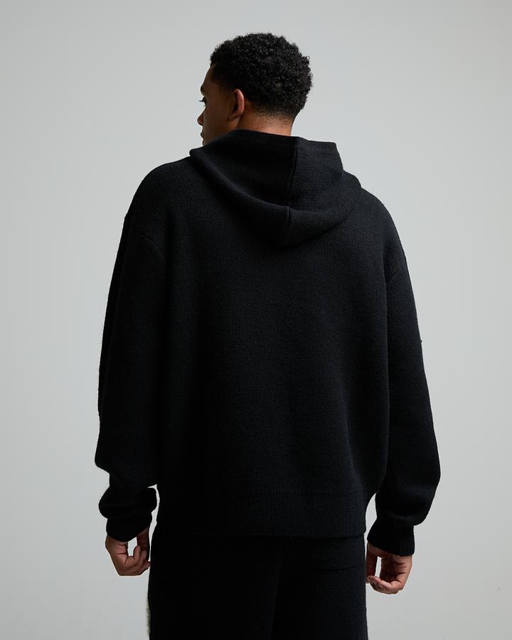 Fluffy Knit Graphic Overhead Hoodie image 4