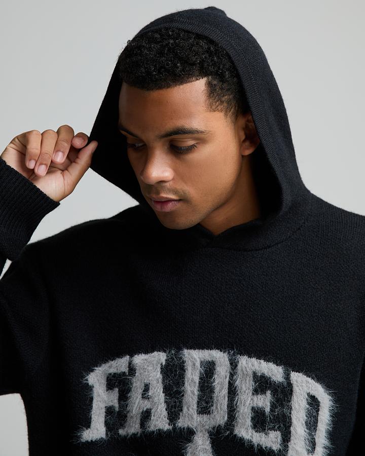 Fluffy Knit Graphic Overhead Hoodie image 5