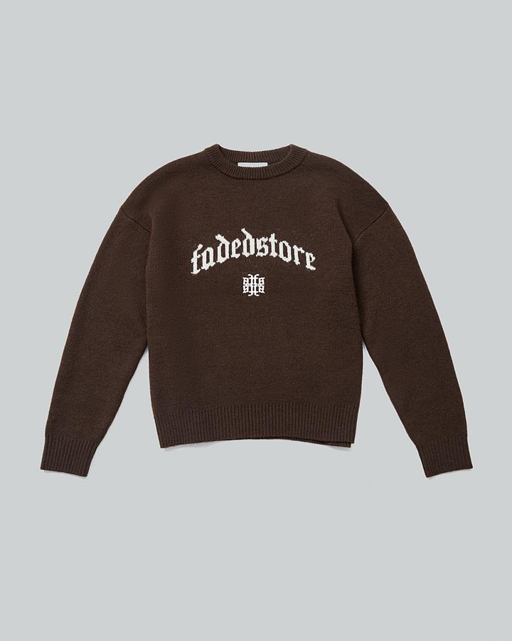 Knitted Crew Neck Sweatshirt image 6