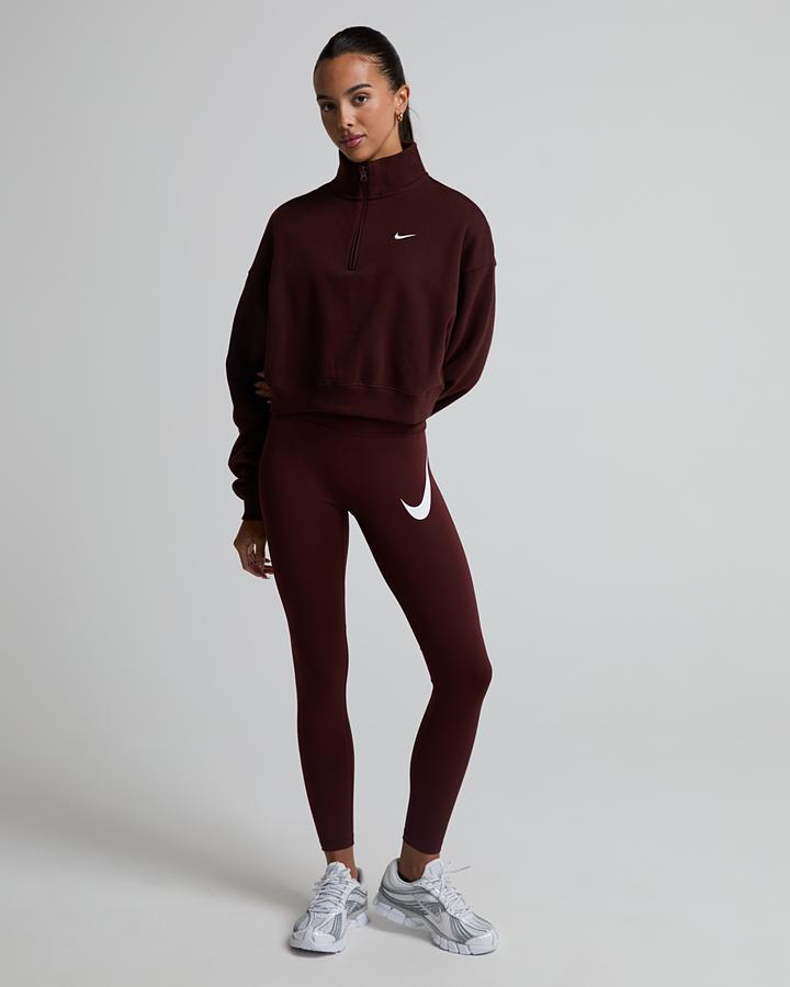 Womens Tempo Swoosh High-Waisted 7/8 Running Legging image 2
