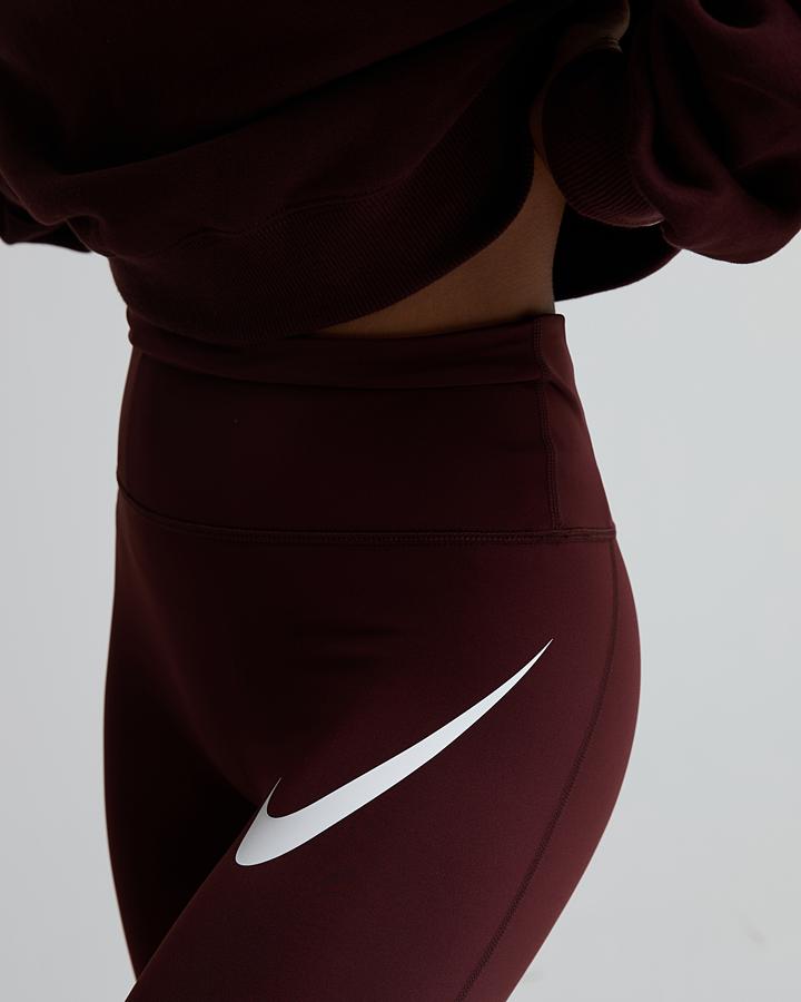 Womens Tempo Swoosh High-Waisted 7/8 Running Legging image 4