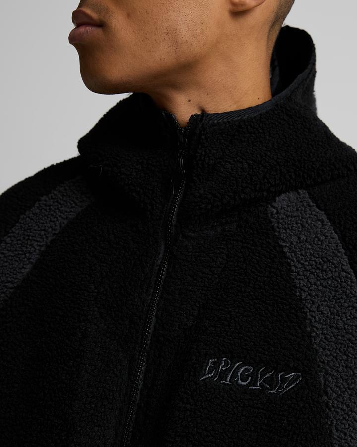 Borg Fleece Zip Through Hoodie image 5