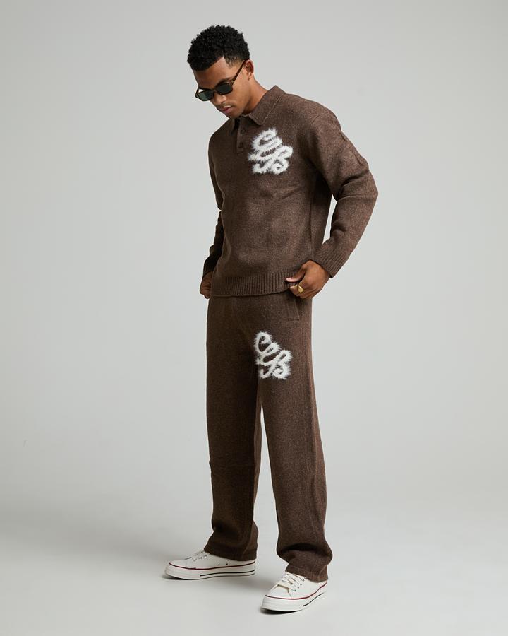 Fluffy Knit Quarter Zip Rugby Sweatshirt image 2