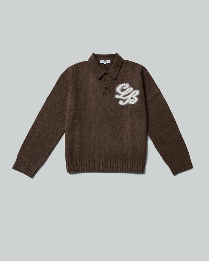 Fluffy Knit Quarter Zip Rugby Sweatshirt image 6