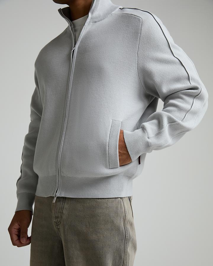 Knitted Funnel Neck Zip Through Top image 5