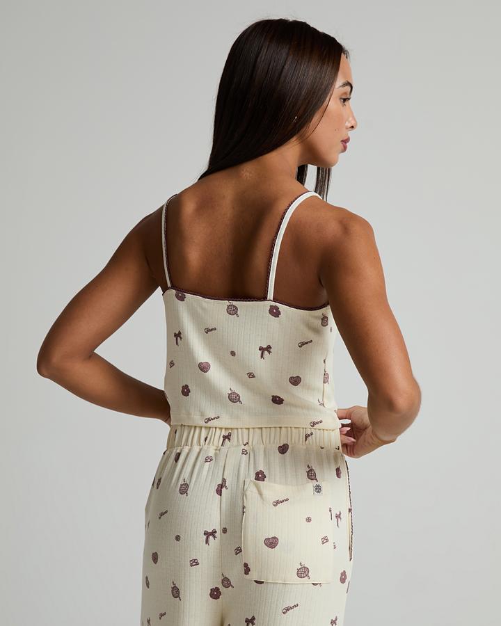 Womens Do Not Disturb Pointelle Pyjama Set image 3