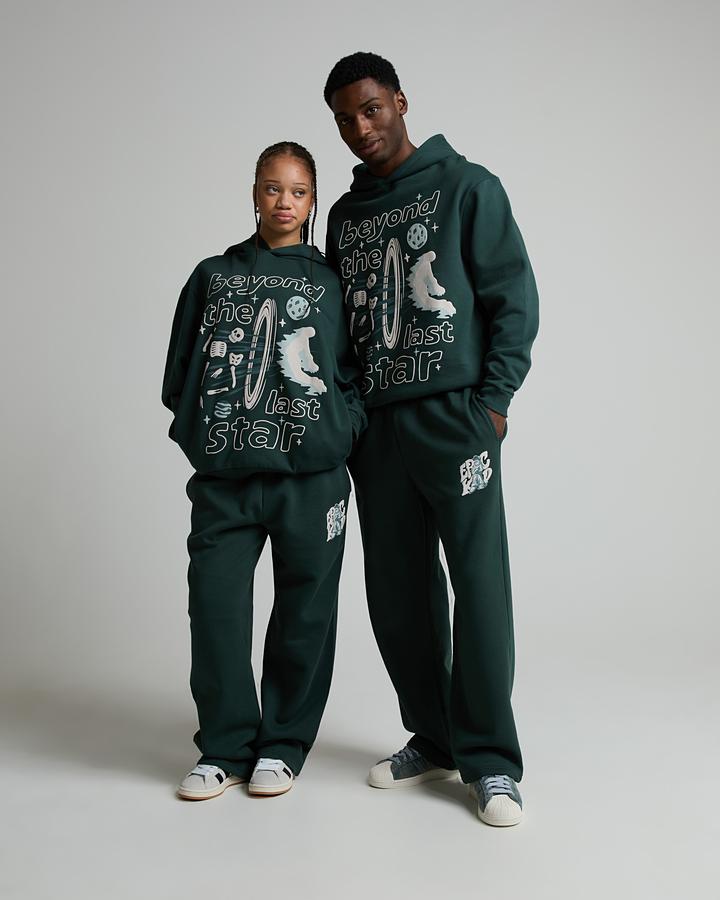 Logo Baggy Fit Open Hem Jogger image 1