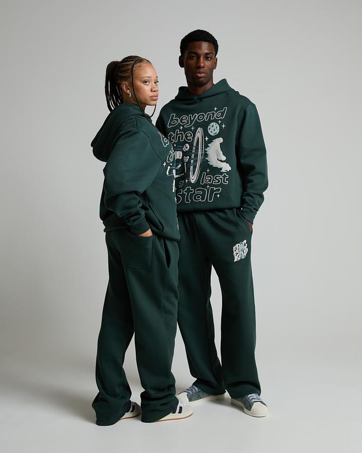 Logo Baggy Fit Open Hem Jogger image 5