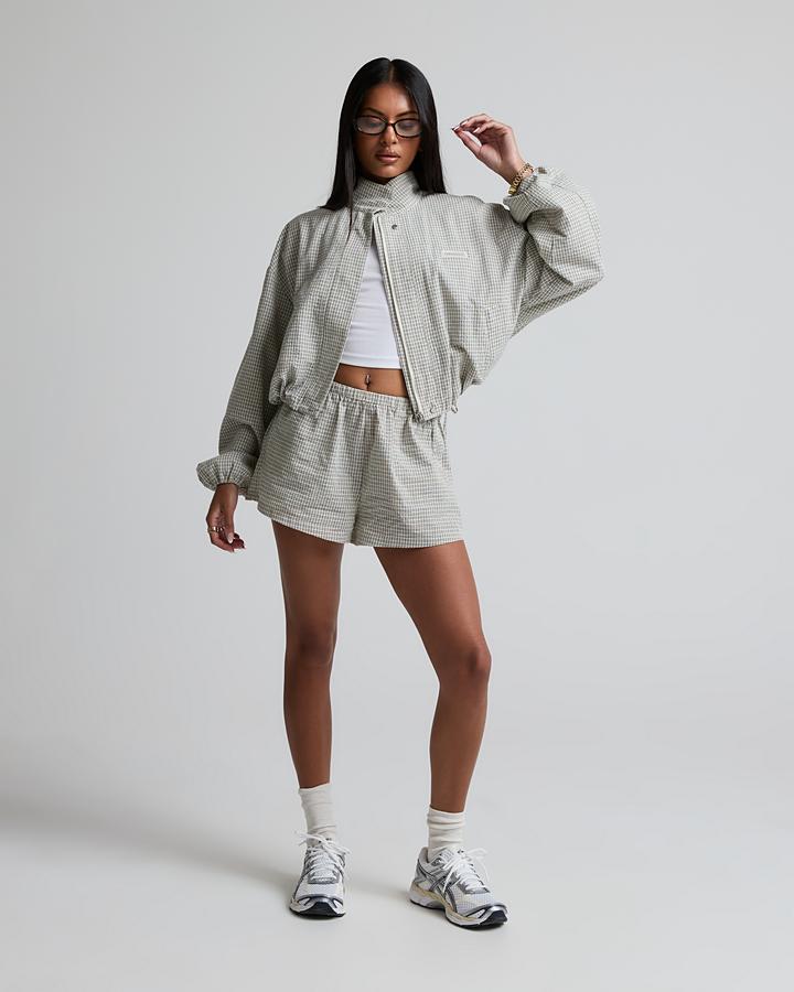 Womens Twill Check Short image 2
