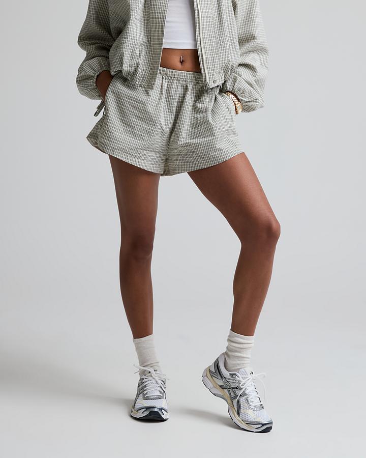 Womens Twill Check Short image 4