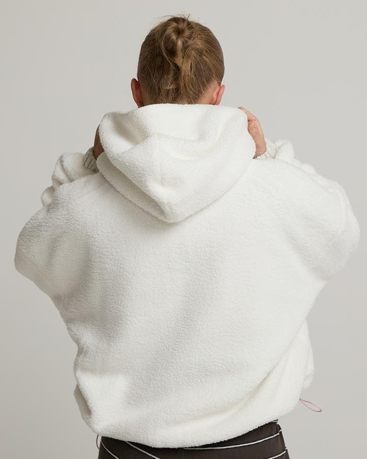 Womens Reversible Borg Fleece Hoodie image 3