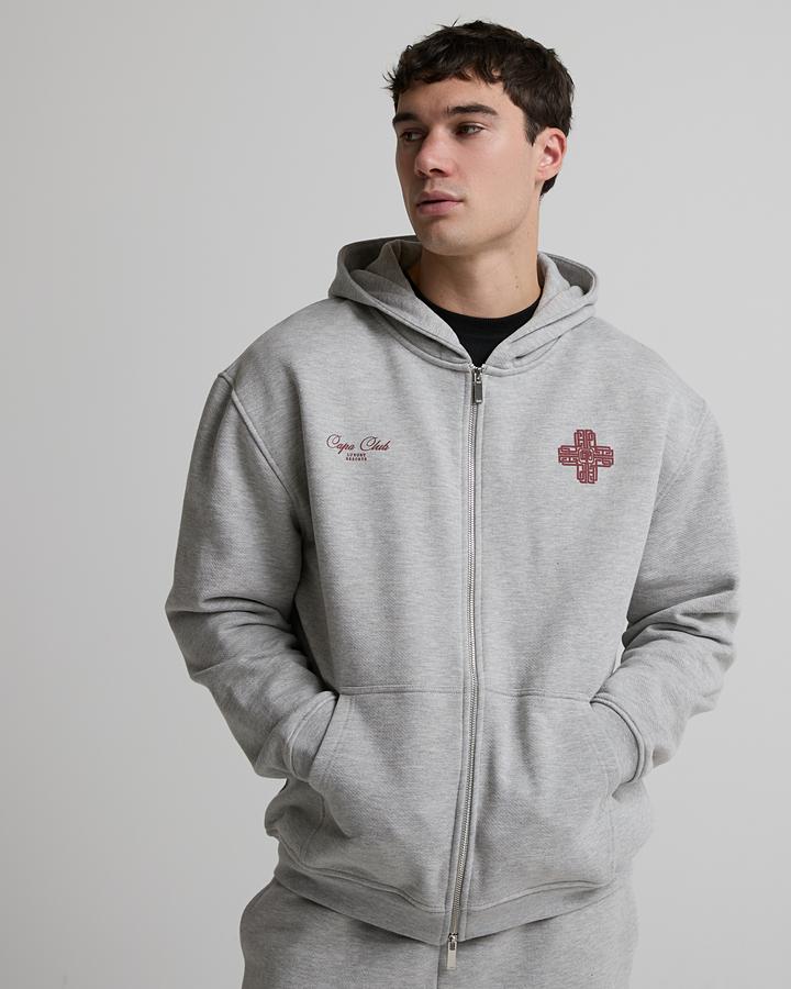 Emblem Heavyweight Zip Through Hoodie image 3