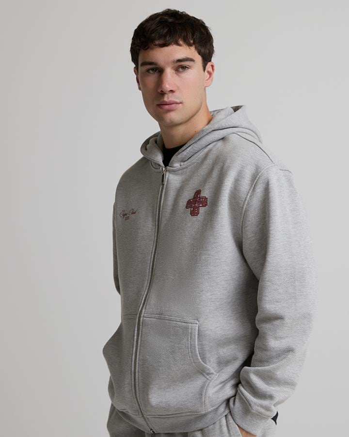 Emblem Heavyweight Zip Through Hoodie image 4