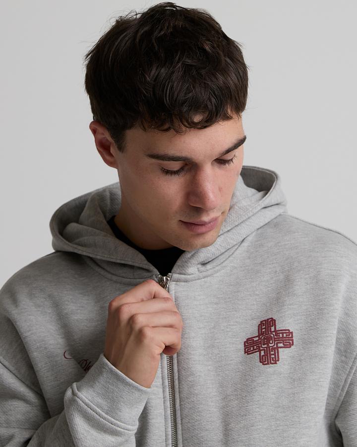 Emblem Heavyweight Zip Through Hoodie image 5