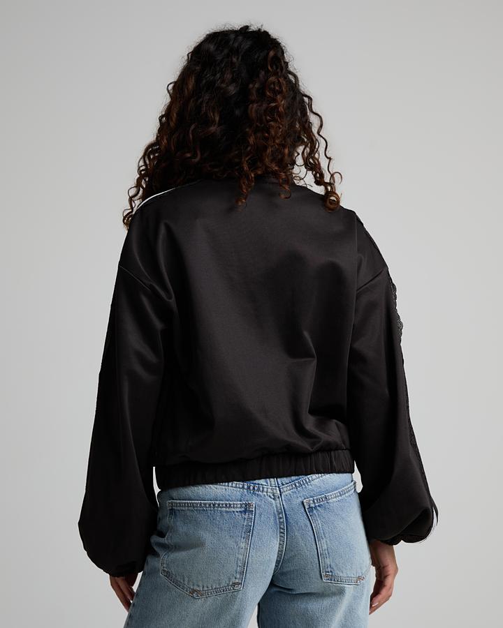 Womens Firebird Funnel Neck Lace Oversized Track Top image 3