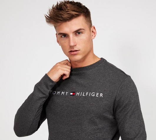 Linear Logo Crewneck Sweatshirt