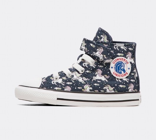 Nursery 'Unicons' Hook and Loop Chuck Taylor All Star High Top Trainer