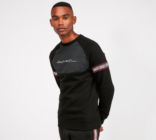 Valis Geometric Nylon Fleece Sweatshirt
