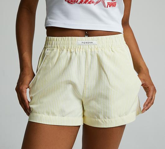 Womens Jenna Pinstripe Short