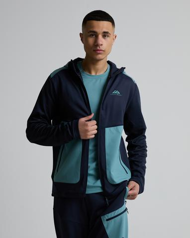 Vale Gridded Fleece Hoodie