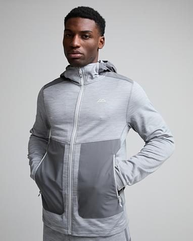 Vale Gridded Fleece Hoodie