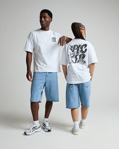 Logo Baggy Denim Short