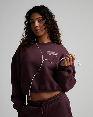 Womens Trackside Fleece Crewneck