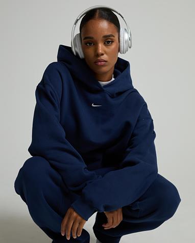Womens Studio Fleece Oversize Hoodie