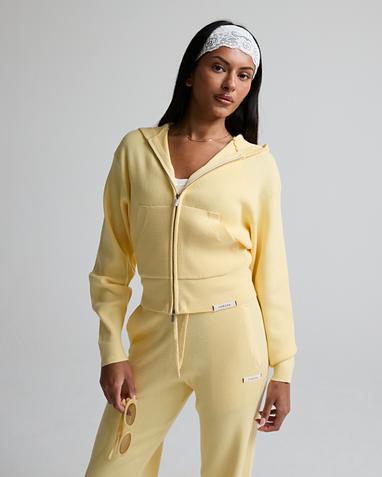 Womens Kelsey Zip Through Knit Hoodie