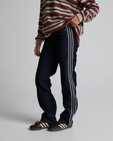 Womens Firebird Mid Rise Straight Denim Jean