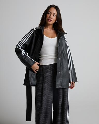 Womens Adilenium Faux Leather Jacket 