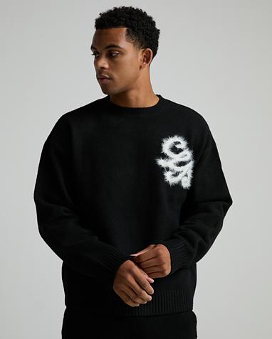 Fluffy Knit Sweat Jumper