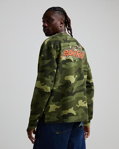 Camo Waffle Long Sleeve T-Shirt