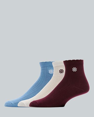 Womens Daria Pointelle 3 Pack Sock