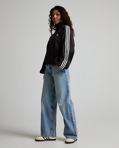 Womens Firebird Funnel Neck Lace Oversized Track Top