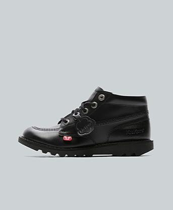 Kickers Junior Kick High Core Boot in Black