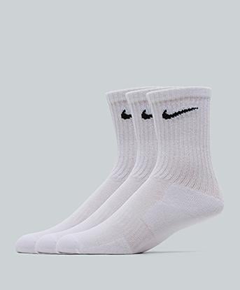 Nike 3 Pack Cushioned Sock in White